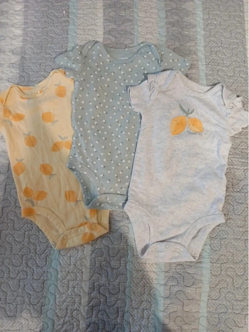 3 pack 3/6M Lemon baby girl one piece